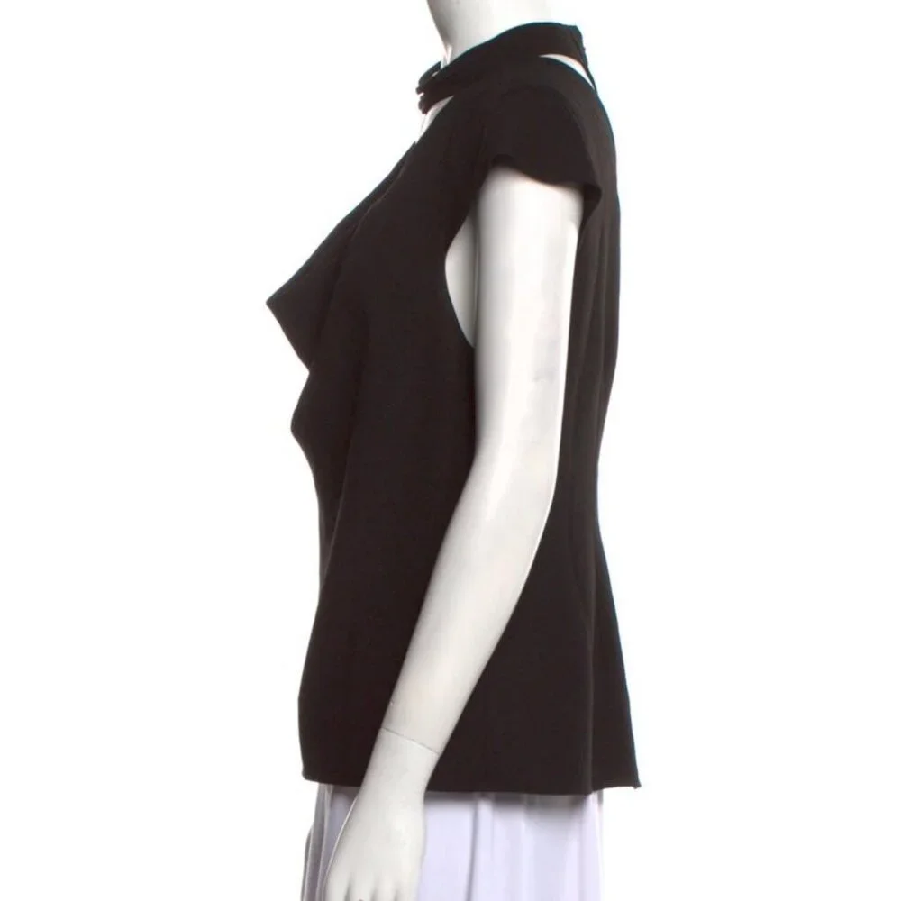 Halston Women's Black Blouse - Picture 2 of 3